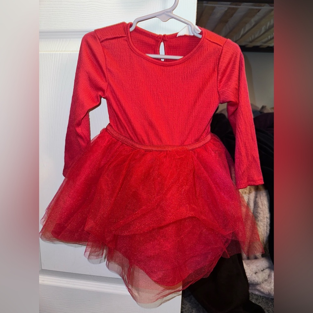 H&M Girls Red Holiday Dress